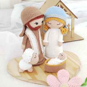Receita PDF Presépio Iluminado Amigurumi